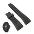 Fits/For Seiko Velatura 7T62-0KN0 - SNAE17P2 - 26mm Black Rubber Replacement Watch Band Strap Belt