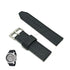 Original Fossil ME1121 , ME3082 , BQ1175 Machine Replacement Watch Band Strap - 24mm Matte Black Genuine Leather Suede