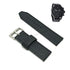 Original Fossil JR1519 , JR1520 , JR1354 Nate Replacement Watch Band Strap - 24mm Matte Black Genuine Leather Suede