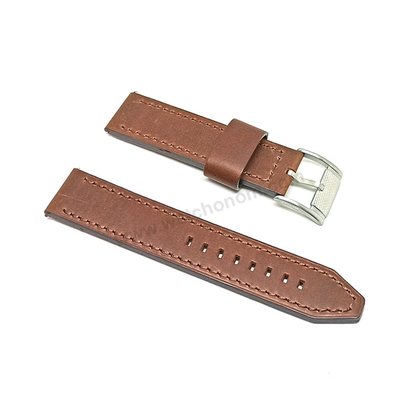 Original Fossil CH2882 , CH2885 Decker Replacement Watch Band Strap - 22mm Brown Genuine Leather