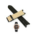 Fits/For Guess Collection X72005G2S , A47001G2 Replacement Black Genuine Leather Watch Band Belt Strap Belt