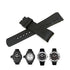 Fits/For Nautica A13011G , A13012G  , A13014G , A13015G BFC - 22mm Black Rubber Silicone Replacement Curved End Watch Band Strap