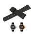 Fits/For Nautica A30000G , A31506G- 22mm Black Rubber Silicone Replacement Curved End Watch Band Strap
