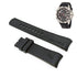 Fits/For Nautica A14609G , N14609G NST-06 - 22mm Black Rubber Silicone Replacement Curved End Watch Band Strap