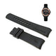 Fits/For Nautica A20008G , N20008G - 22mm Black Rubber Replacement Watch Strap Band Belt