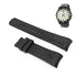 Fits/For Nautica A20059G , N20059G BFD 101- 22mm Black Rubber Silicone Curved End Replacement Watch Band Strap