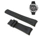 Fits/For Nautica N14536G , A14536G NST Chronograph - 22mm Black Rubber Replacement Watch Strap Band Belt