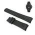 Fits/For Nautica N19594G , A19594G BFD 101 - 22mm Black Rubber Silicone Replacement Curved End Watch Band Strap Belt
