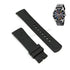 Fits/For Nautica A12626G , N12626G NST 07- 22mm Black Rubber Silicone Replacement Curved End Watch Band Strap