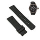 Fits/For Nautica A14556G - 22mm Black Rubber Silicone Curved End Replacement Watch Band Strap