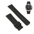 Fits/For Nautica A18636G , N18636G BFD 101 - 22mm Black Rubber Silicone Curved End Replacement Watch Band Strap