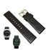 Fits/For Diesel DZ1410 , DZ1545 Time 3 hands Miura - 26mm Black Genuine Leather Replacement Watch Strap Band Belt