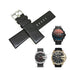 Fits/For Diesel DZ4320 , DZ4323 , DZ4344 Mega Chief - 26mm Black Genuine Leather Replacement Watch Strap Band Belt