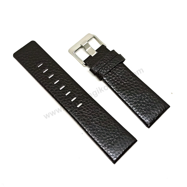 Fits/For Diesel DZ4216 Franchise -51 - 26mm Black Genuine Leather Replacement Watch Strap Band Belt