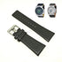 Fits/For Diesel DZ1287 , DZ1289 - 30mm Black Genuine Leather Replacement Watch Strap Band Belt