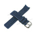 Fits/for IWC wristwatches - 24mm Navy Blue Rubber Curved end Replacement Watch Band Strap