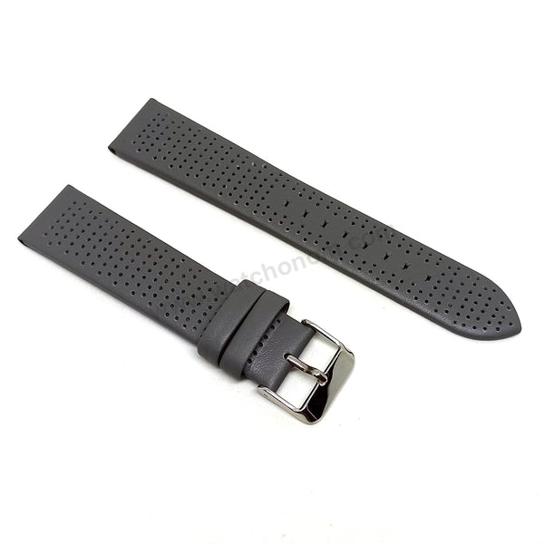 Fits/For Emporio Armani Luigi AR1735 , AR1730 - 20mm Gray Leather Replacement Watch Band Strap Belt