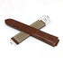 Fits/For Cartier Ballon Bleu - 20mm-12mm Brown Genuine Leather Replacement Watch Strap Band