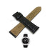 Fits/For Tissot 1853 T068.427 Carson - Black Genuine Leather Replacement Watch Strap Band Belt