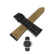 Fits/For Tissot 1853 T610.037 Bridgeport - Black Genuine Leather Replacement Watch Strap Band Belt