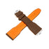 Fits/for IWC Pilot - 22mm Brown Genuine Leather HYAT Replacement Santoni Watch Band Strap Belt