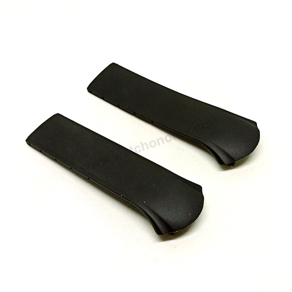 Fits/For Tissot T-Tracx T0104171703100 , T0104171703101 , T0104171703102 - 17mm Black Rubber T010417A Replacement Watch Band Strap