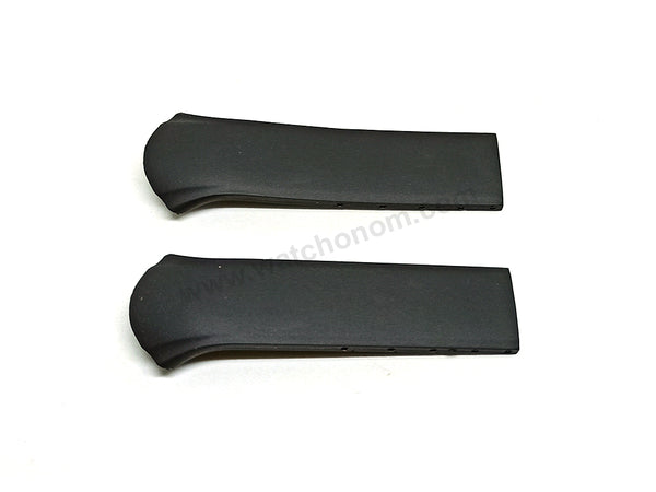 Fits/For Tissot T-Tracx T0104171703100 , T0104171703101 , T0104171703102 - 17mm Black Rubber T010417A Replacement Watch Band Strap