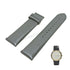 Fits/For Emporio Armani AR0386 Gianni XLarge- 22mm Gray Leather Replacement Watch Band Strap Belt