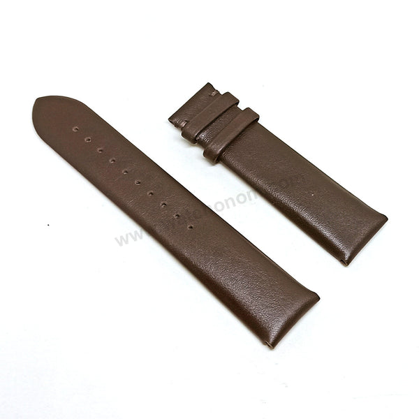 Fits/For Emporio Armani AR1932 , AR1936 , AR0387 , AR4657 Gianni XLarge- 22mm Brown Leather Replacement Watch Band Strap Belt