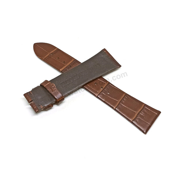 Fits/For Emporio Armani AR2502 , AR2503 , AR1996 , AR11096 Luigi- 22mm Brown Leather Replacement Watch Band Strap Belt
