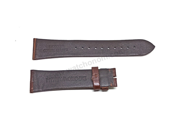 Fits/For Emporio Armani AR11486 , AR11549 , AR11566 Paolo- 22mm Brown Leather Replacement Watch Band Strap Belt