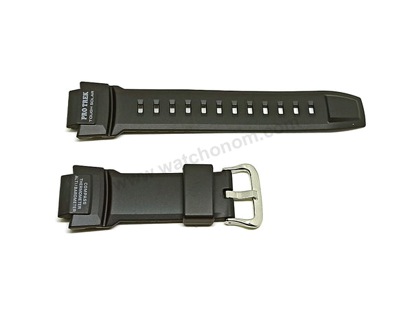 Genuine Casio Pro-Trek PRG-270  - 18mm Black Rubber Authentic Replacement Part Watch Band Strap Belt