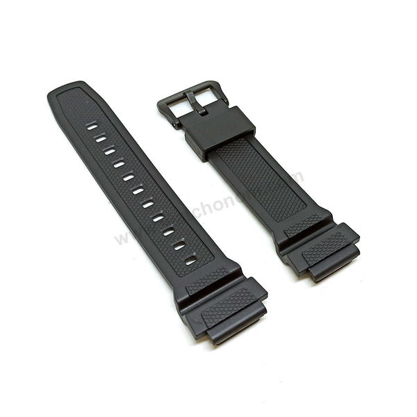 Genuine Casio AE-1400WH  - 20mm Black Rubber Authentic Replacement Part Watch Band Strap Belt