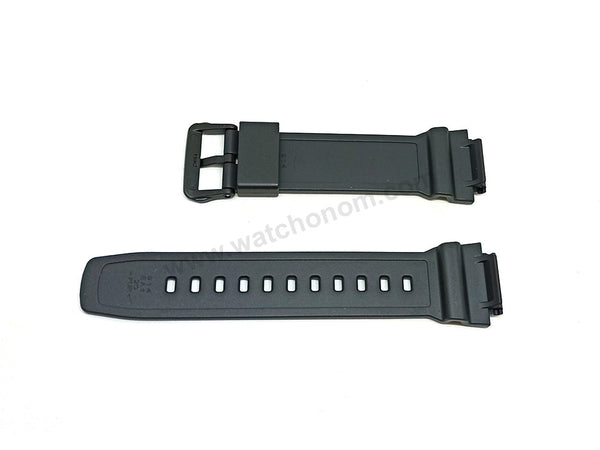 Genuine Casio AE-1400WH  - 20mm Black Rubber Authentic Replacement Part Watch Band Strap Belt
