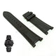 Fits/For Versace Aion Chrono VRSCVE1D01420 Replacement Black Leather Watch Band Belt Strap Belt