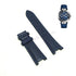 Fits/For Versace Aion Chrono VRSCVE1D01220 Replacement Navy Blue Leather Watch Band Belt Strap Belt