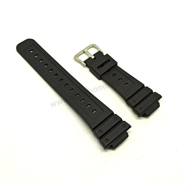 Fits/For Casio G-Shock DW-5600BB , DW-5600BBMA , DW-5600BBU - Black Rubber Replacement Watch Strap Band Belt