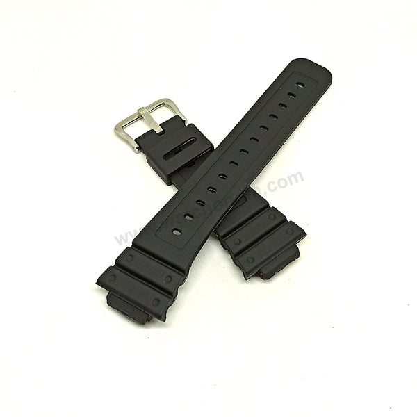 Fits/For Casio G-Shock DW-5600BB , DW-5600BBMA , DW-5600BBU - Black Rubber Replacement Watch Strap Band Belt