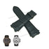 Fits/For Cerruti 1881 CRA145SN04BK , CRA145SRB02BK - 24mm Black Genuine Leather Replacement Watch Strap Band