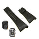 Fits/For Diesel DZ1318 , DZ1320 - Black Genuine Leather Replacement Watch Strap Band Belt