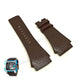 Fits/For Diesel DZ7156 - Brown Genuine Leather Replacement Watch Strap Band Belt