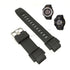 Fits/For Casio Protrek PRG-260 , PRG-260G - Black Rubber Replacement Watch Strap Band Belt