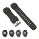 Fits/For Casio Protrek PRW-2500 , PRW-2500R - Black Rubber Replacement Watch Strap Band Belt