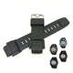 Fits/For Casio Protrek PRG-200 , PRG-200A , PRG-200G , PRG-200GB - Black Rubber Replacement Watch Band Strap Belt