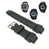 Fits/For Casio Protrek PRW-5000 , PRW-5000Y , PRW-5000YT - Black Rubber Replacement Watch Strap Band Belt
