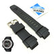 Fits/For Casio Protrek PRG-280 - Black Rubber Replacement Watch Strap Band Belt