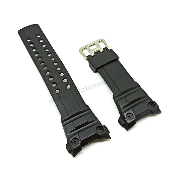 Fits/For Casio G-Shock GulfMaster GWN-1000B , GWN1000C , GWN-1000GB - GWN-1000 Series Replacement Black Rubber Watch Band Strap