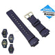 Genuine Casio G-Shock G-100 , G-2110 , G2310 , G-2400 - Authentic Replacement Navy Blue Rubber Watch Band Strap