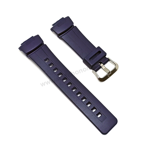 Genuine Casio G-Shock G-100 , G-2110 , G2310 , G-2400 - Authentic Replacement Navy Blue Rubber Watch Band Strap