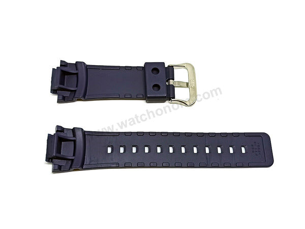 Genuine Casio G-Shock G-100 , G-2110 , G2310 , G-2400 - Authentic Replacement Navy Blue Rubber Watch Band Strap
